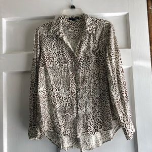 Leopard print Button down